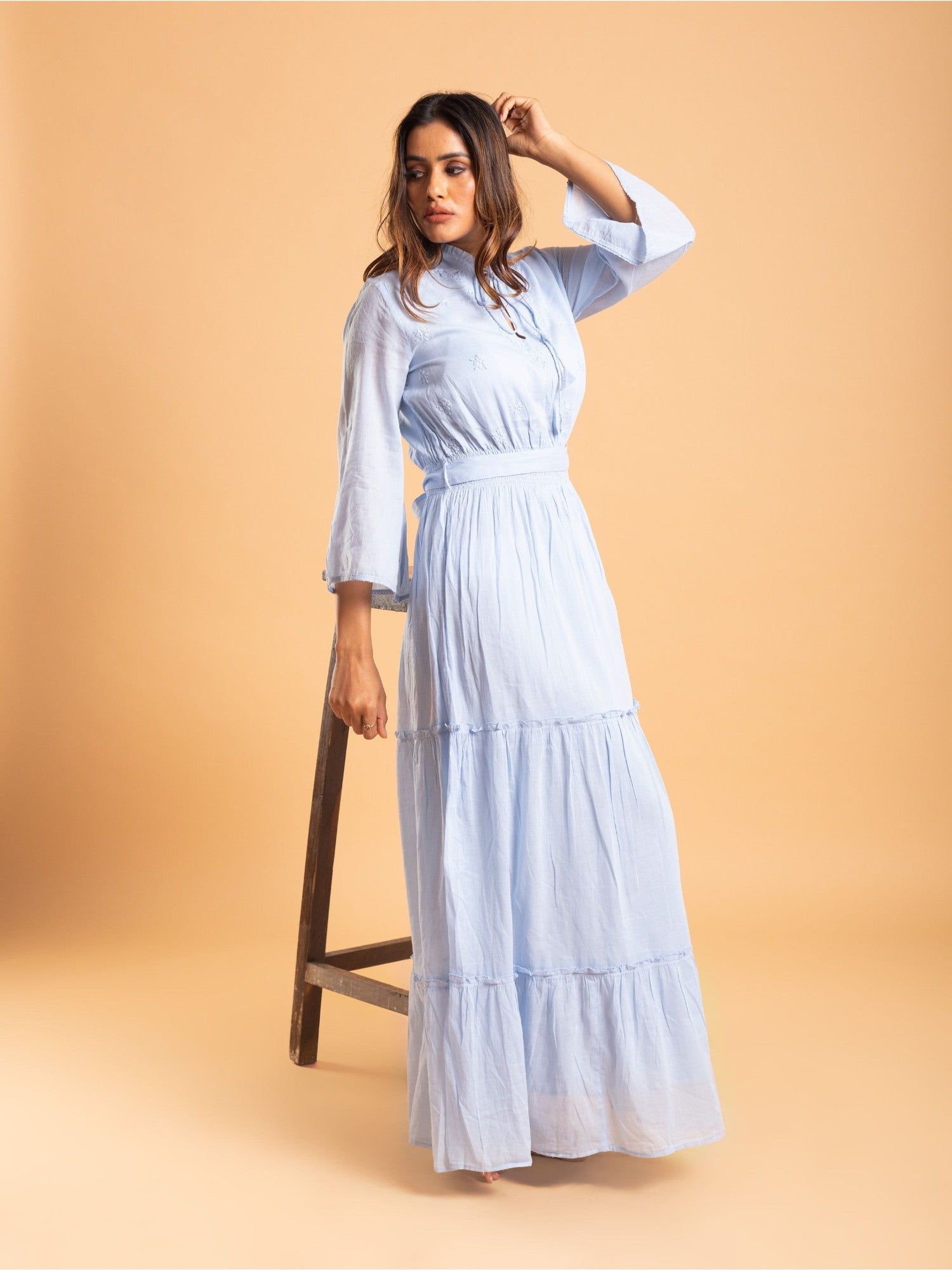 Full sleeve 2024 western dress